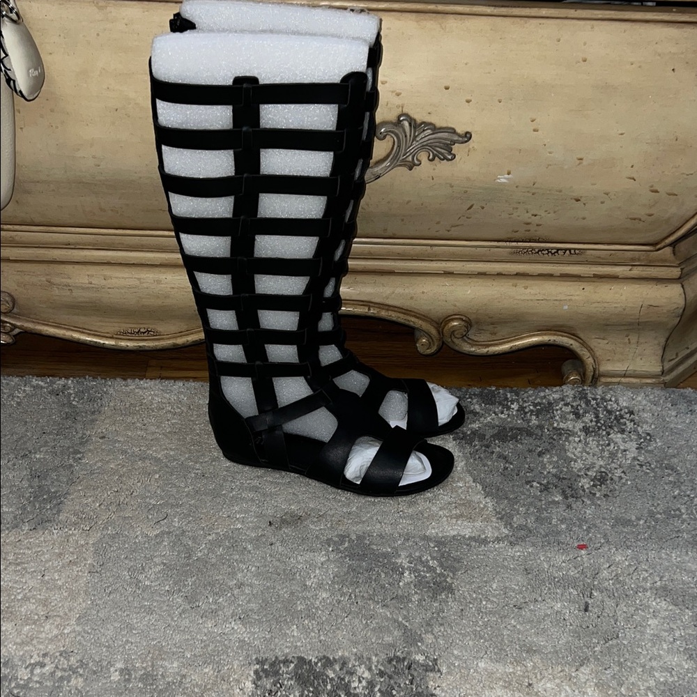 Black Gladiator Sandals